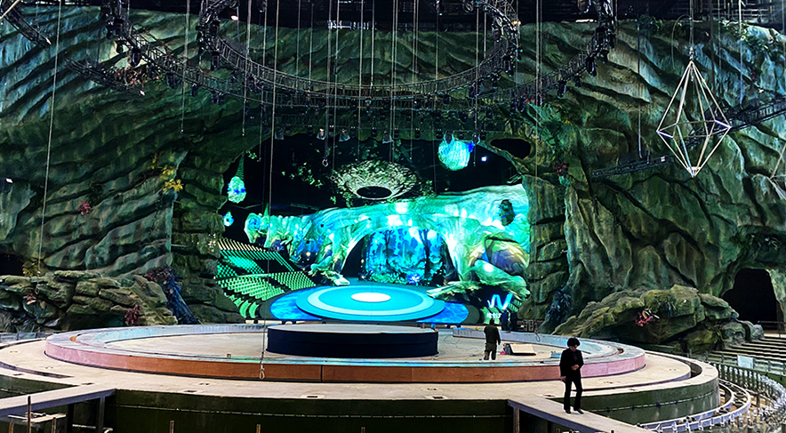 浙江马戏剧团 500㎡舞台 LED 屏bevictor伟德文旅演艺超大屏解决方案